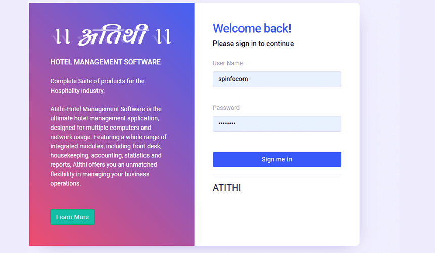 ATITHI- Hotel Management Software