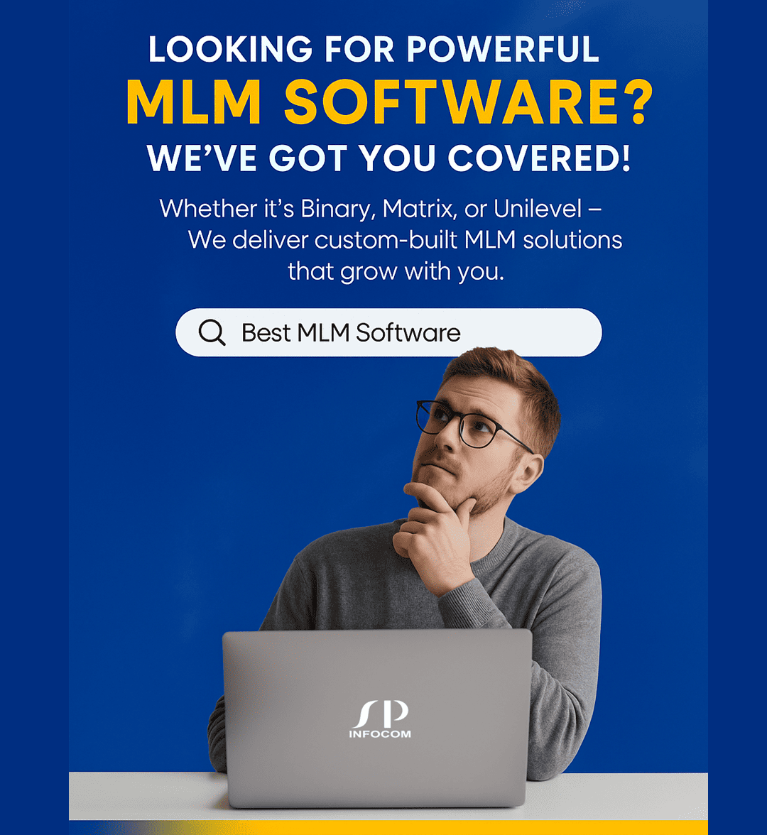 Powerful custom MLM software solutions for Binary Matrix and Unilevel plans by SP Infocom