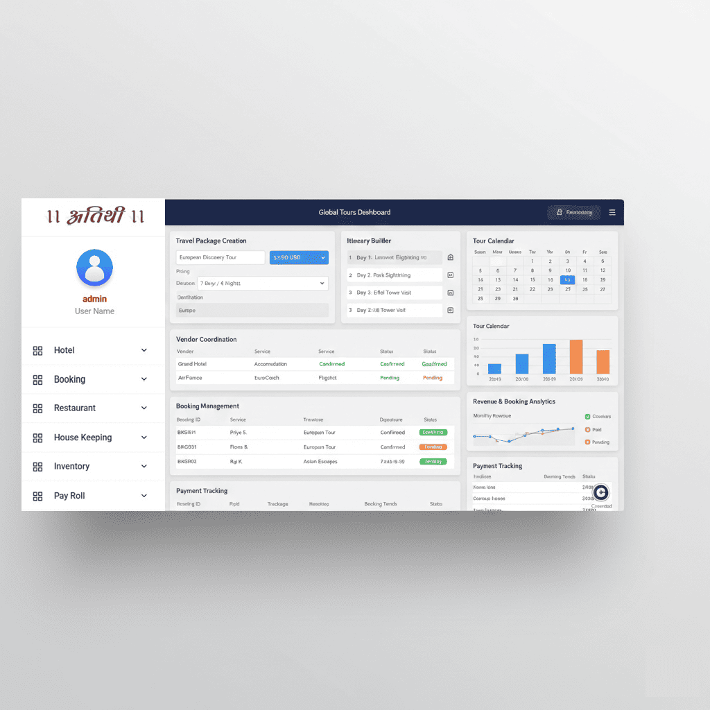 Travel and tour management software