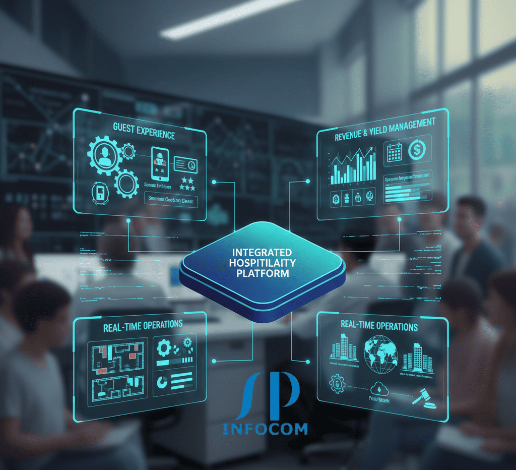 SP Infocom hospitality software solutions for hotels, resorts, and guest management systems