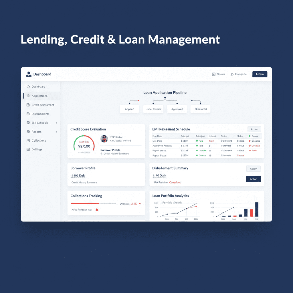 Loan and credit management software for fintech lending platforms