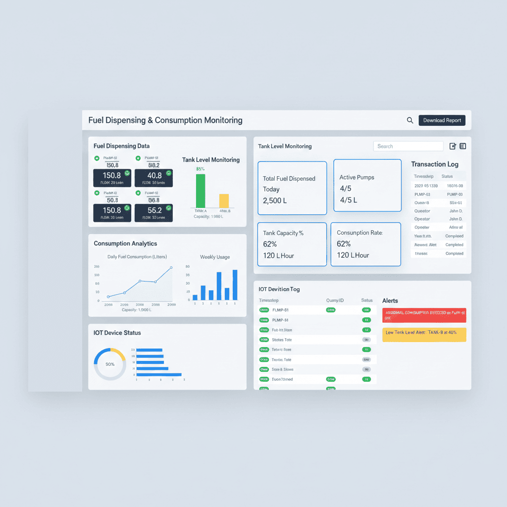 Fuel dispensing and consumption monitoring system