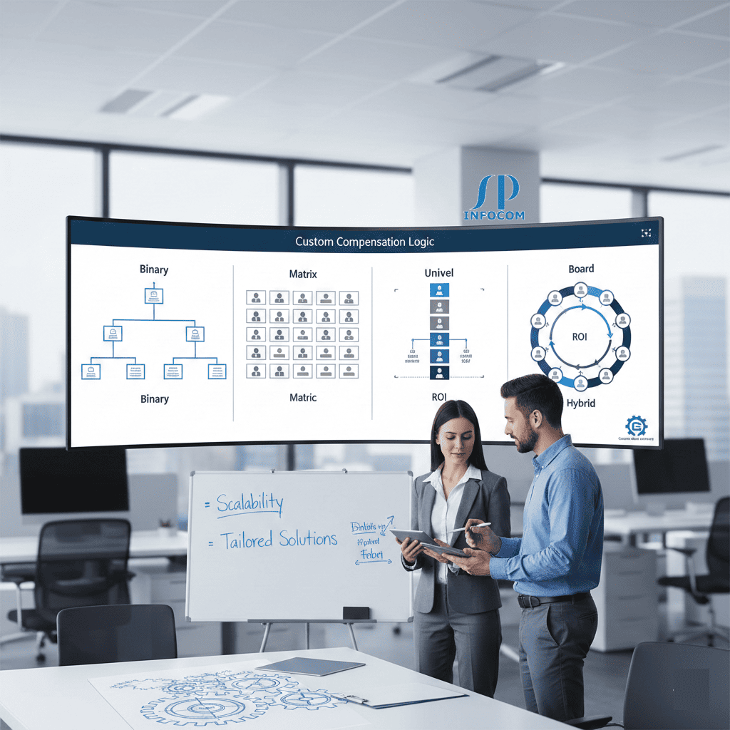 Custom MLM software supporting all network marketing compensation plans