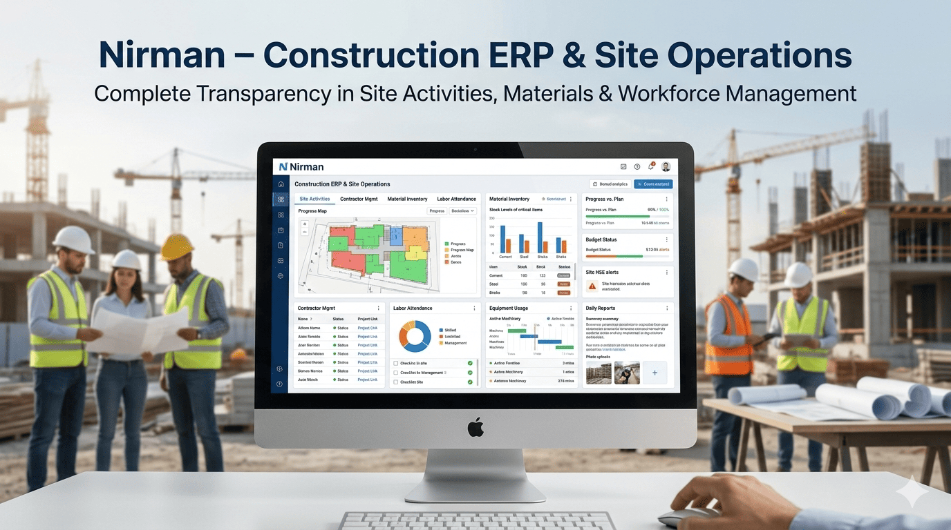 Construction ERP software for site operations