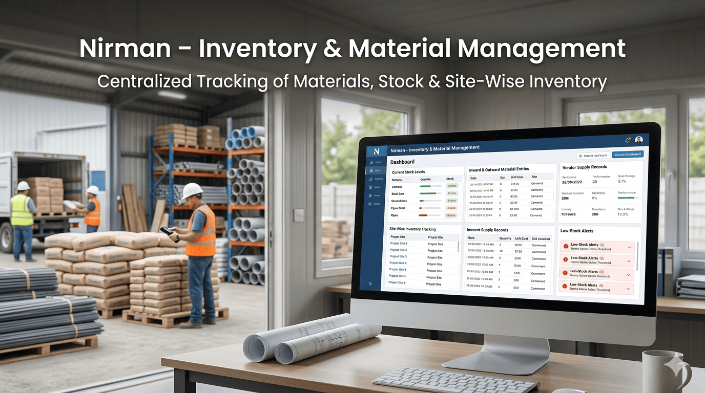 Construction inventory and material management system