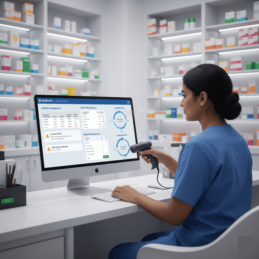 Pharmacy management software for hospital drug inventory and billing