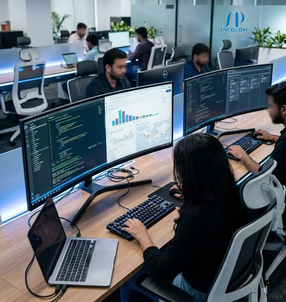 Advanced software technology and digital development environment representing modern IT solutions